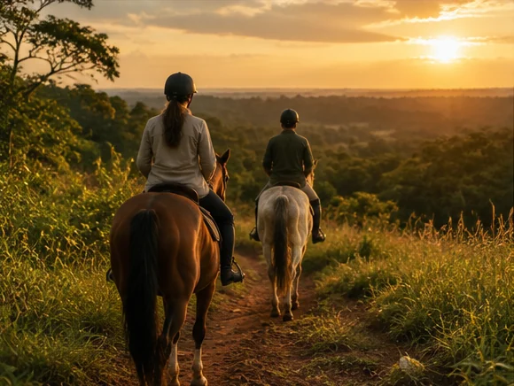 Cabalgata al atardecer